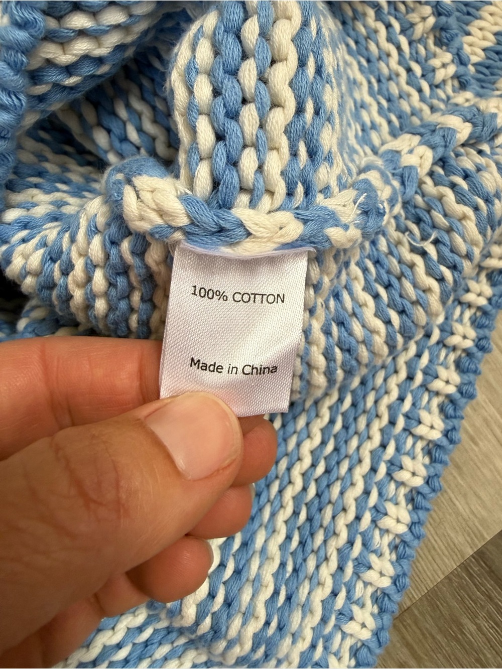 NWT La Ligne Fine Stripe Mini Marina Sweater blue & white - Picture 13 of 14
